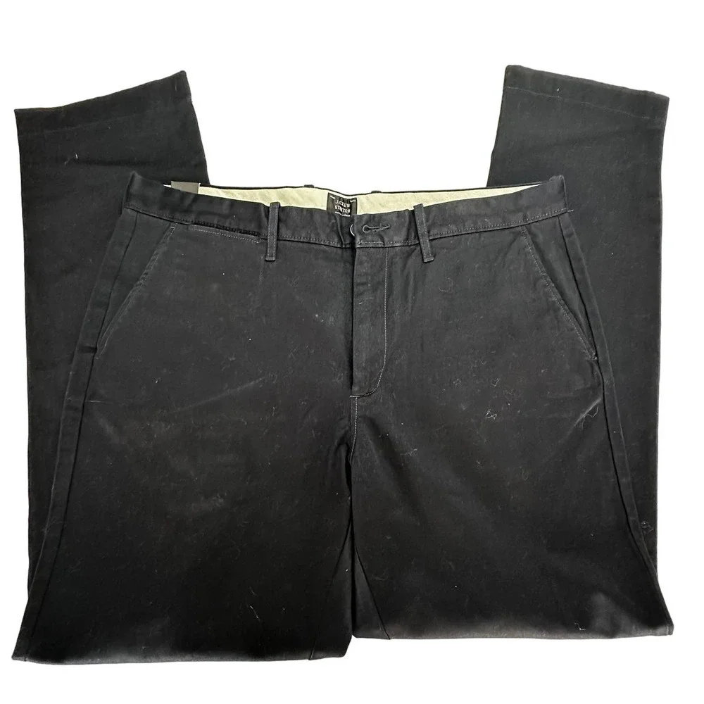 J.Crew Navy Straight Stretch Khaki Pants NWT- 35x32